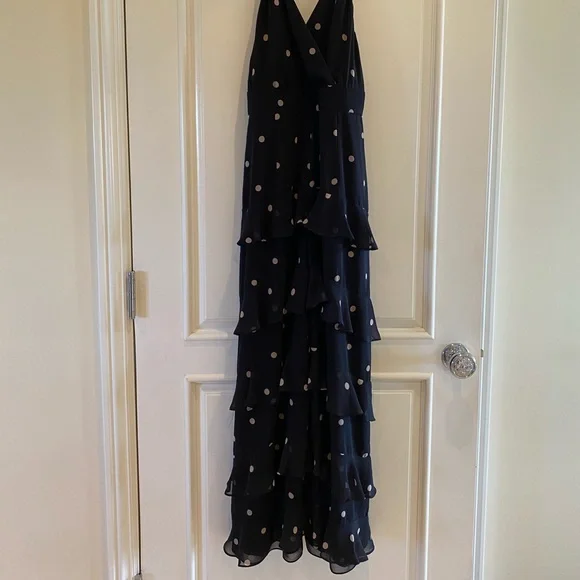 Fame and Partners Black and White Ruffle Jumpsuit - Picture 4 of 5